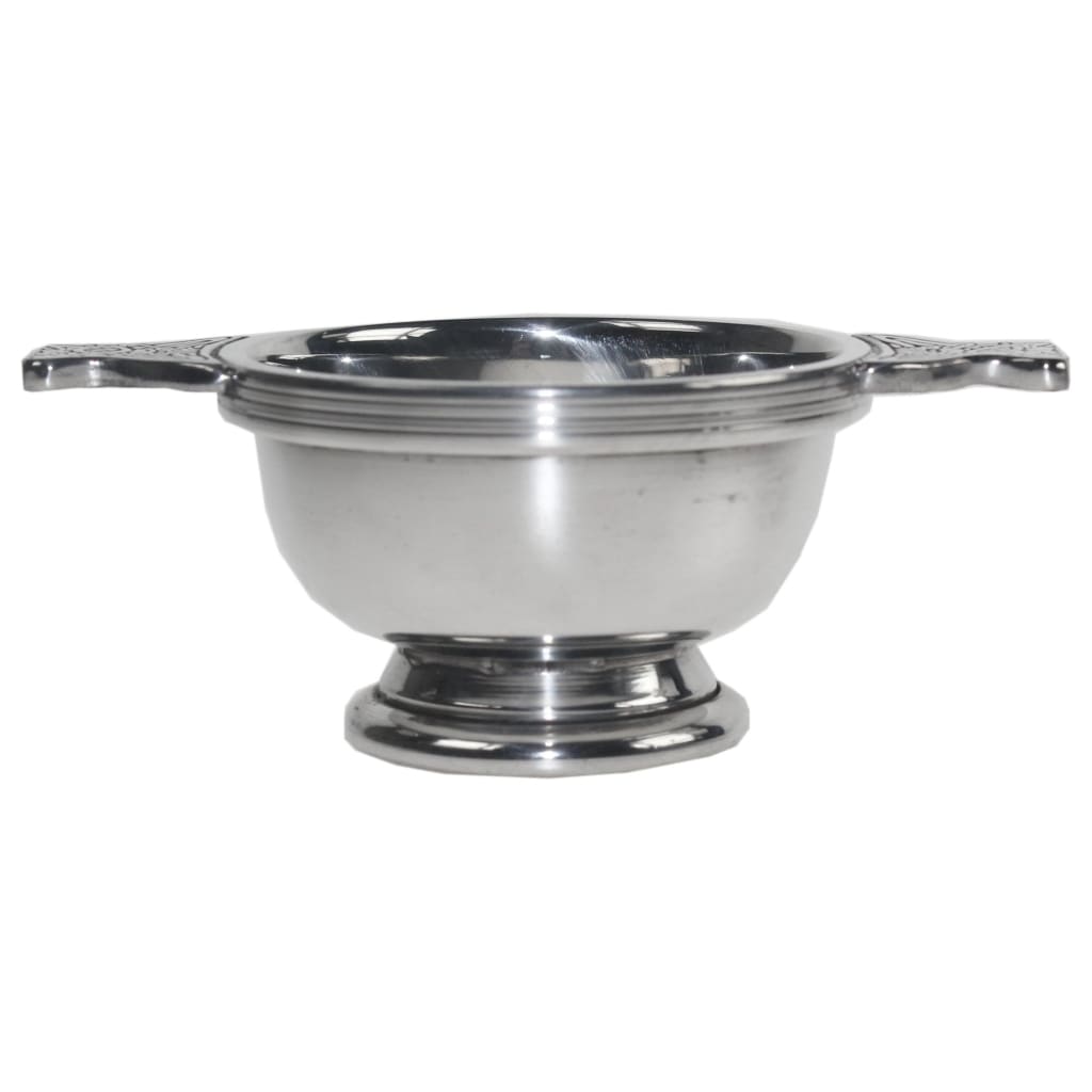2 Plain Pewter Quaich