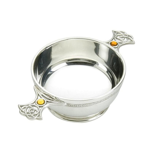 Copy of 4 Celtic Weave Handle Pewter Quaich