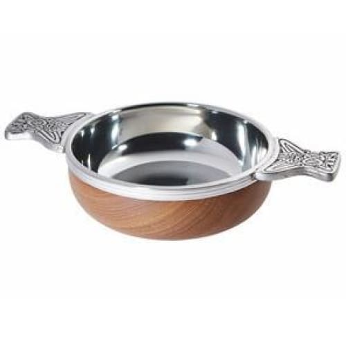 4.5 Wood Pewter Quaich