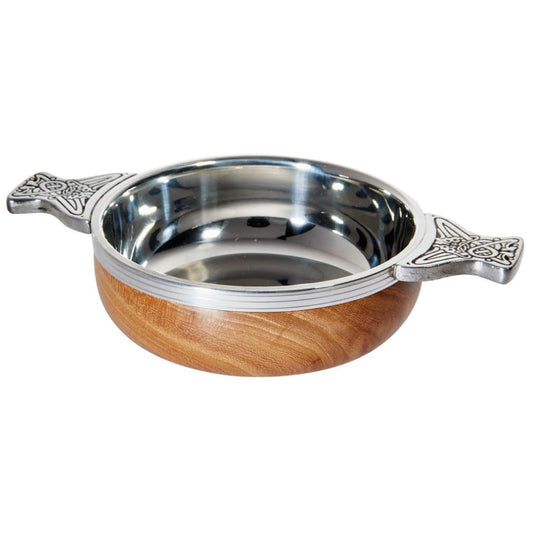 4 Wood Pewter Quaich