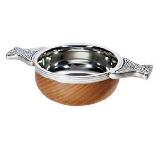 3.5 Wood Pewter Quaich
