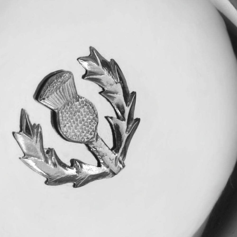 3 Celtic Handle Quaich With Thistle Badge