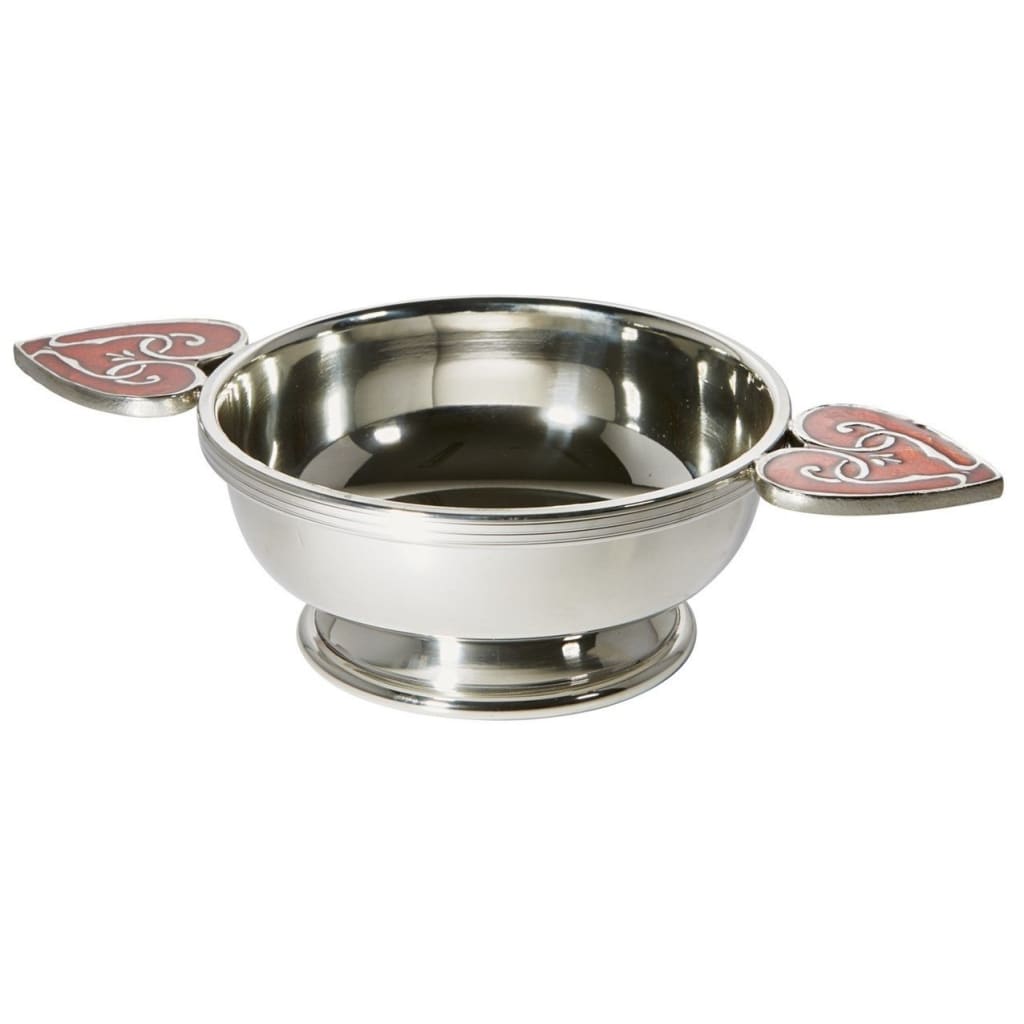 5.5 Large Heart of the Highlands Pewter Quaich