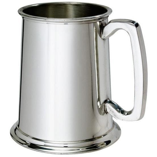 1 Pint Plain Pewter Tankard