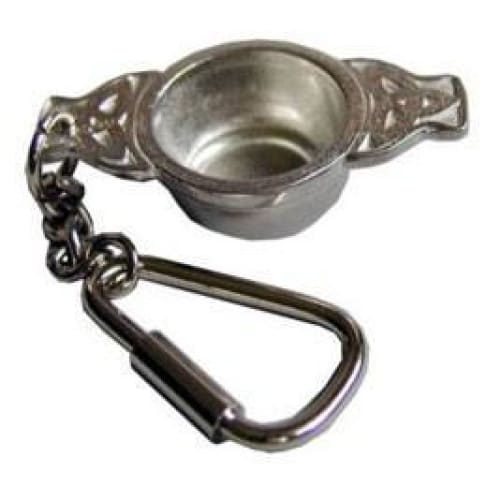 Pewter Quaich Keyring Add Your Own Message