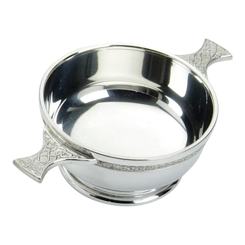 2" Classic Celtic Band Pewter Quaich