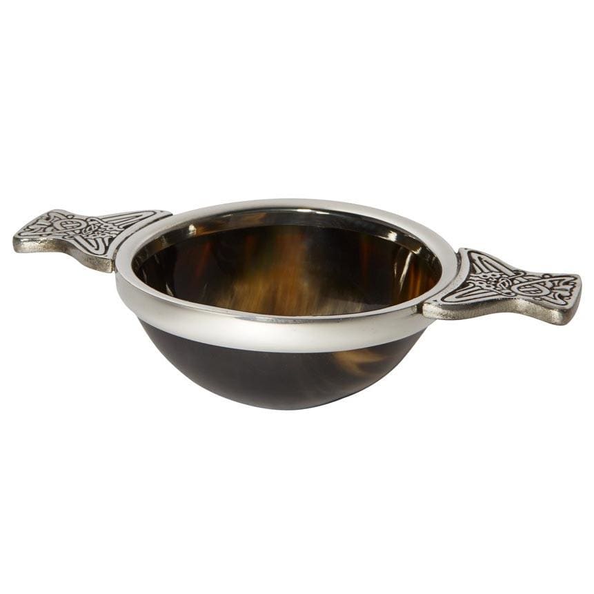 4 Pewter and Horn Quaich